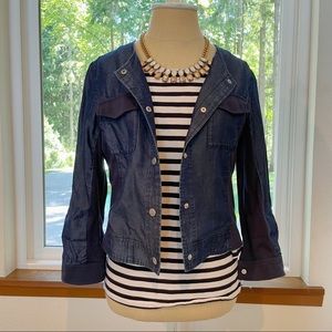 Vicky Fitted Stretchy Demin Jacket Size Small